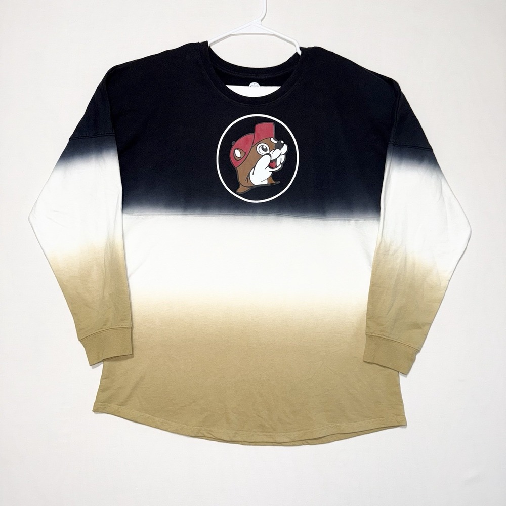 Buc-ee's Spirit Jersey Unisex Size Medium Oversized Tie Dye Graphic Logo Shirt